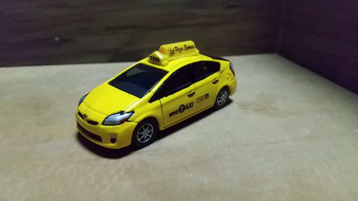 SYABUTA1's tweet photo. ミニカーの入れ替えついでに過去作御披露目…
トヨタプリウスNYCタクシー
変更点…ボティカラー、右⇒左ハンドル、ホイール
#トミカ #トミカ改造 #トミカカスタム #tomica #tomicacustom https://t.co/QCow8WMFtZ