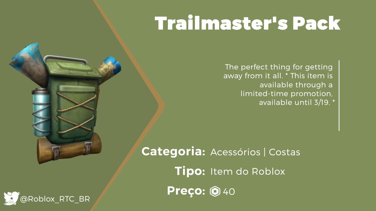 RTC em português  on X: NOTÍCIA: Três itens do catálogo do Roblox estão  em promoção com 75% de desconto até o dia 02 de Dezembro provavelmente  sendo uma pequena Black Friday