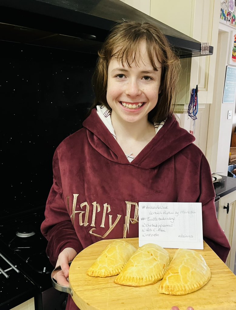 mtznfm's tweet photo. Fresh from the oven, Mariella’s Cornish Pasties! 
 #BritishPieWeek #twitterbakealong
@thebakingnanna1 @Rob_C_Allen https://t.co/20lNZScbZi
