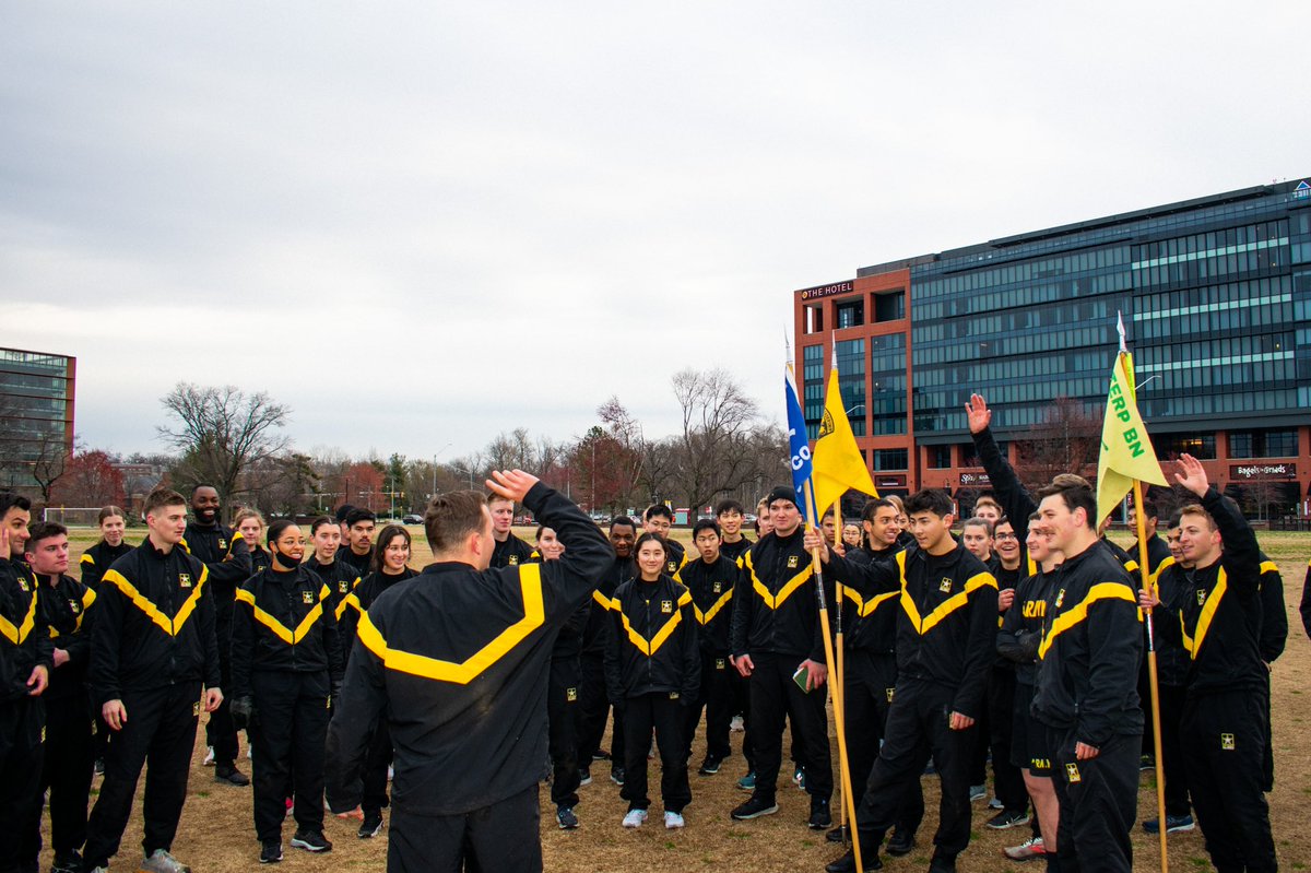 UMDArmyROTC's tweet photo. Terps love Friday PT!
#BeAllYouCanBe #FitnessFriday #TerpStrong #DecideToLead #LeadershipExcellence #ArmyROTC #ROTC #FearTheTurtle #UMD https://t.co/svSNOfNn6T