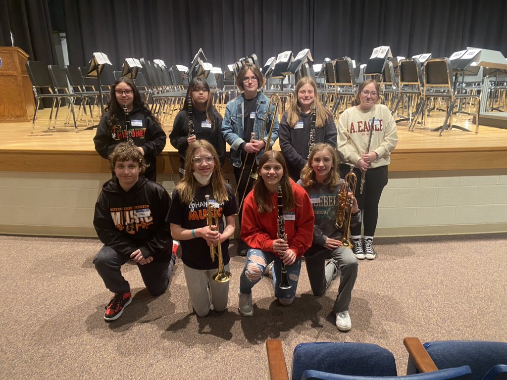Congratulations to these 9 musicians for being accepted into York County MS Honors Band! #hpsdawesome <a href="/HanoverMiddle/">Hanover Middle Sch</a>