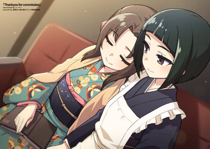 skeb絵。以前貰った『玉野五十鈴の誉れ』のキャラデザと挿絵を捏造させて貰うリクエストのキャラを使って何か描いてと言われたので好き勝手にやりました。ピンナップ風、原画風、設定資料風。あくまで風。楽しかった 