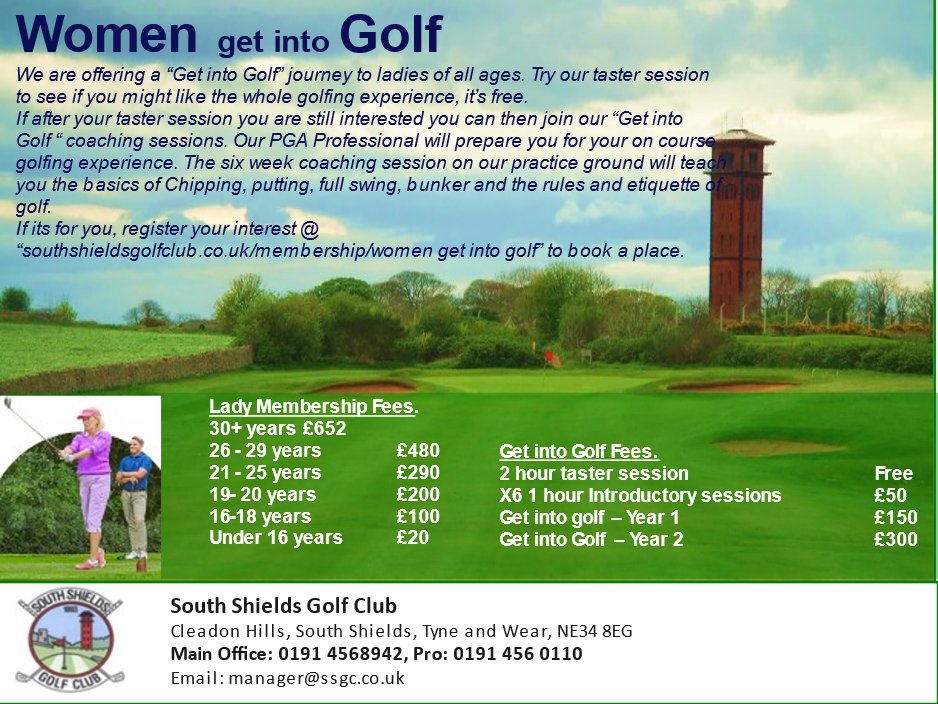 Come and join our free taster session, you can book your place at southshieldsgolfclub.co.uk/membership