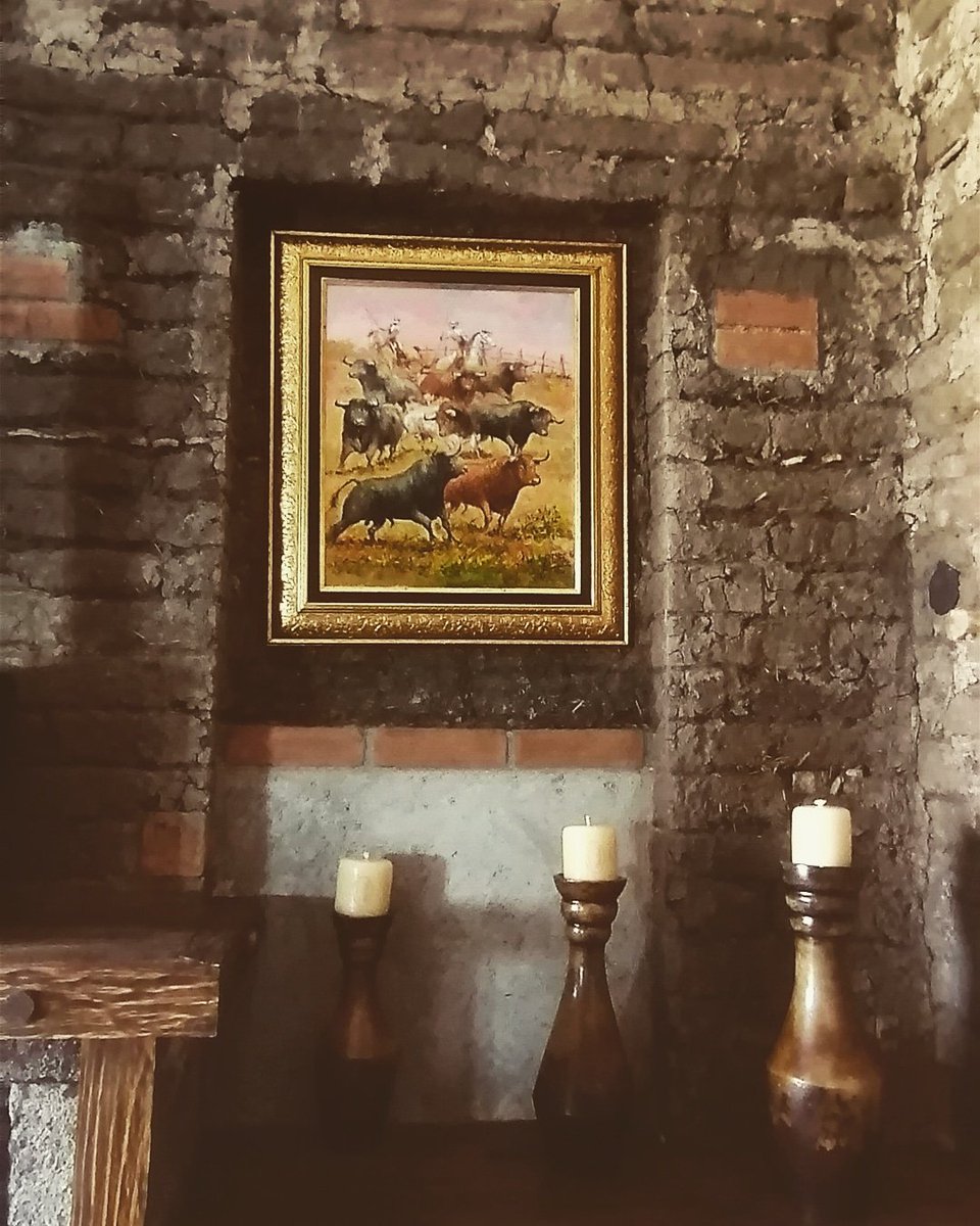 ⚫🟤🔴 Todo gira en torno al toro bravo...

#RinconesDeCaparica #CampoBravo #Mexico #Libertad #Naturaleza #Arte #pintura #tradicion <a href="/rovimi/">@rovimi</a>