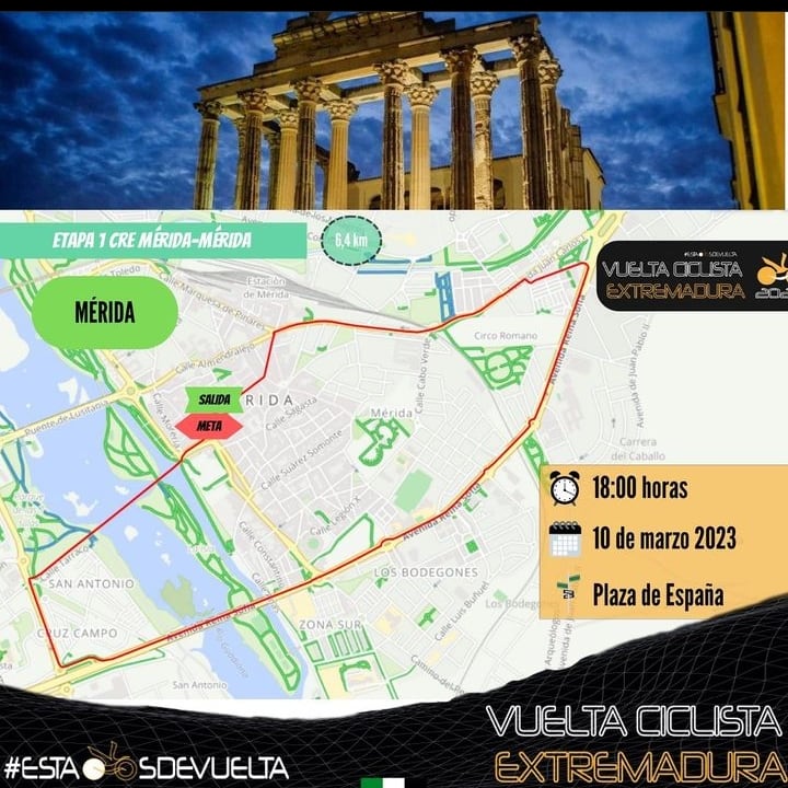 Primera toma de contacto con la Vuelta Ciclista a Extremadura Femenina.

CLASIFICACIÓN 1ª ETAPA

🥇ARKÉA PRO CYCLING TEAM
08:20
🥈STADE ROCHELAIS CHARENTE MARITIME+ 04 
🥉ZAAF CYCLING TEAM
+ 06
  
4️⃣WCC TEAM
+ 10 
5️⃣MASSI TACTIC WOMEN’S TEAM
+ 15

#EstamosDeVuelta 💚🤍🖤