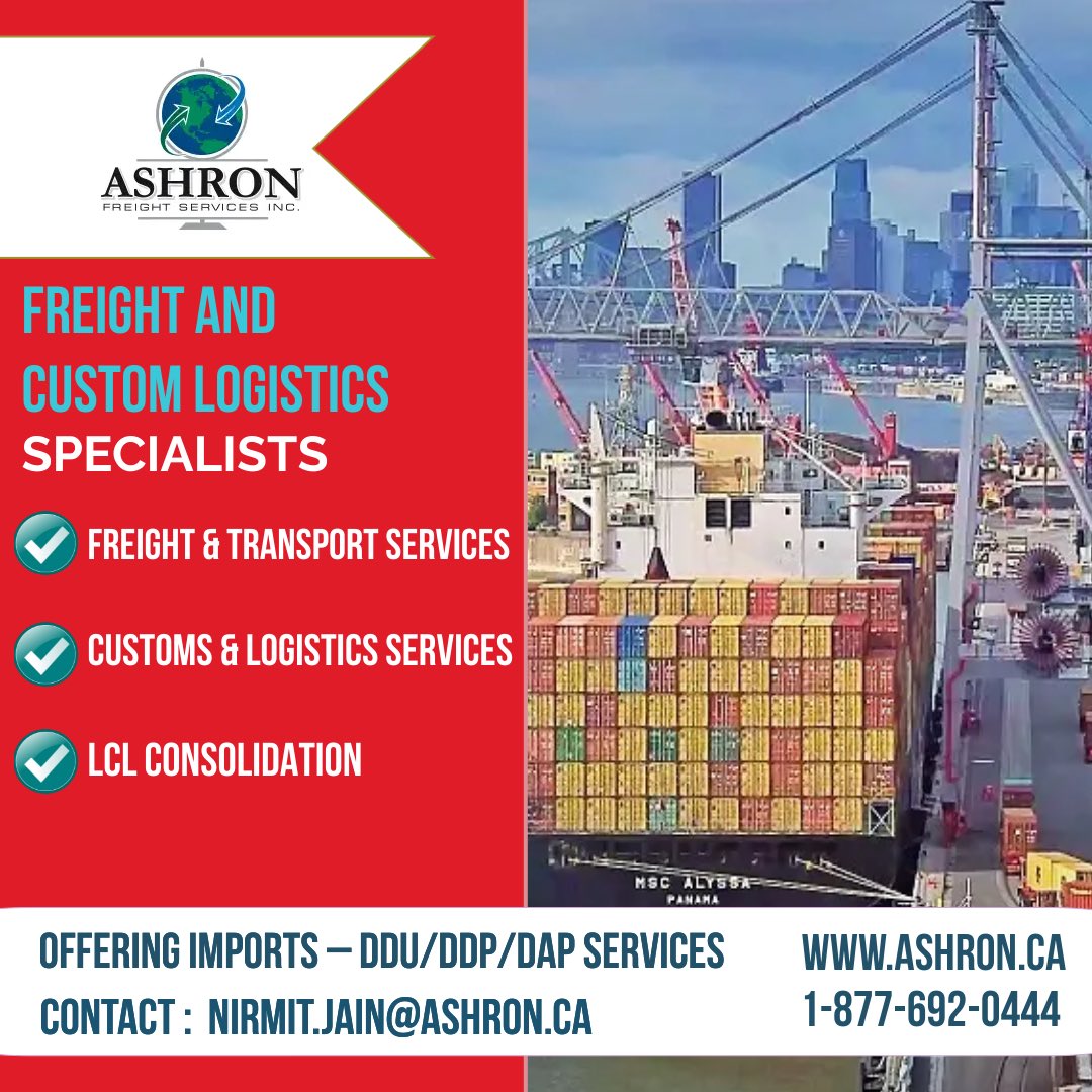 Ashron Freight Services Inc (@ashronfreight) on Twitter photo 