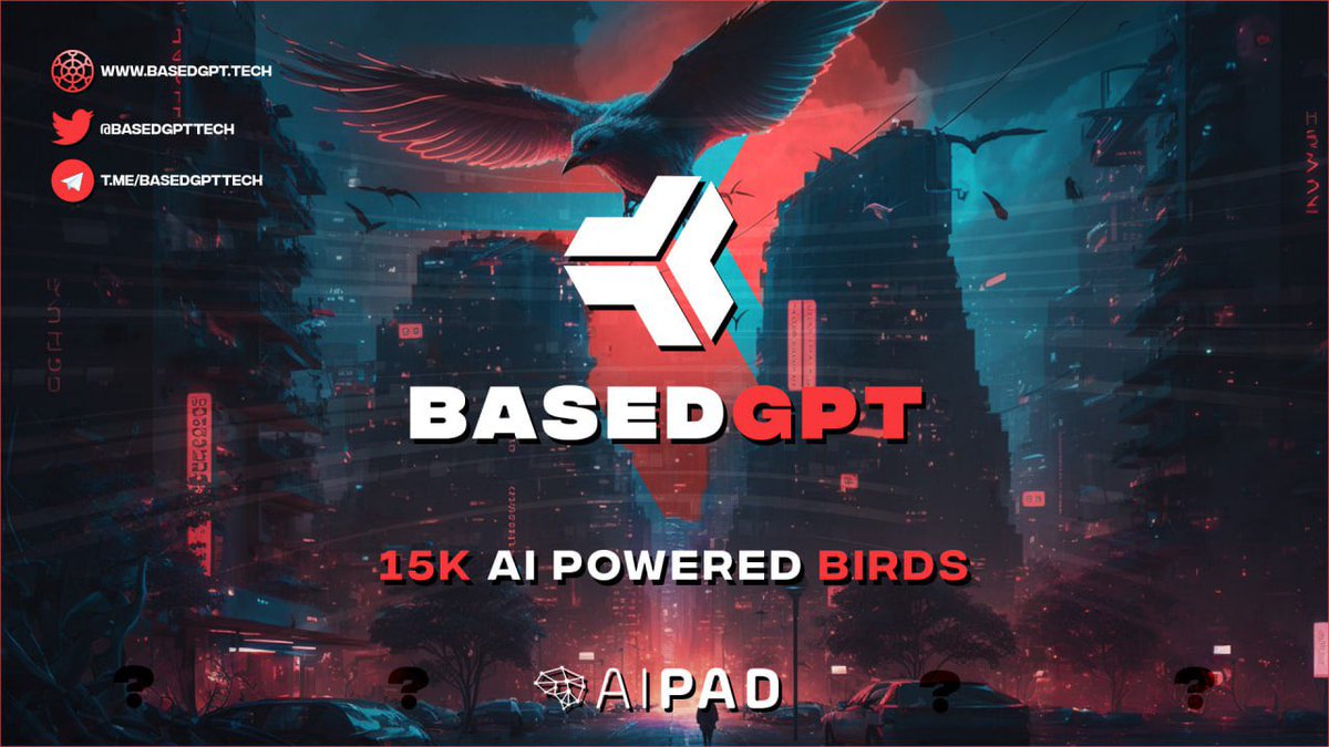 BasedGPTTech's tweet image. Less than 8 hours after announcing the Launch of our #IDO on @AIPADTECH and we’ve already gained over 15,000 followers on Twitter! Thanks for your support 🙏🏼 #AI #ZK #gpt #basedgpt