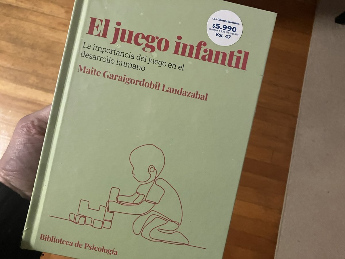 grovecoach's tweet photo. "My wife went to Chile and all I got was this book on Childhood Play: The Importance of Play in Human Development." No t-shirt? No coffee mug? Joking. I'm working on a 2-year media project dedicated to active play in early childhood, so this is entirely on-point and appreciated. https://t.co/yOeWeAINBC