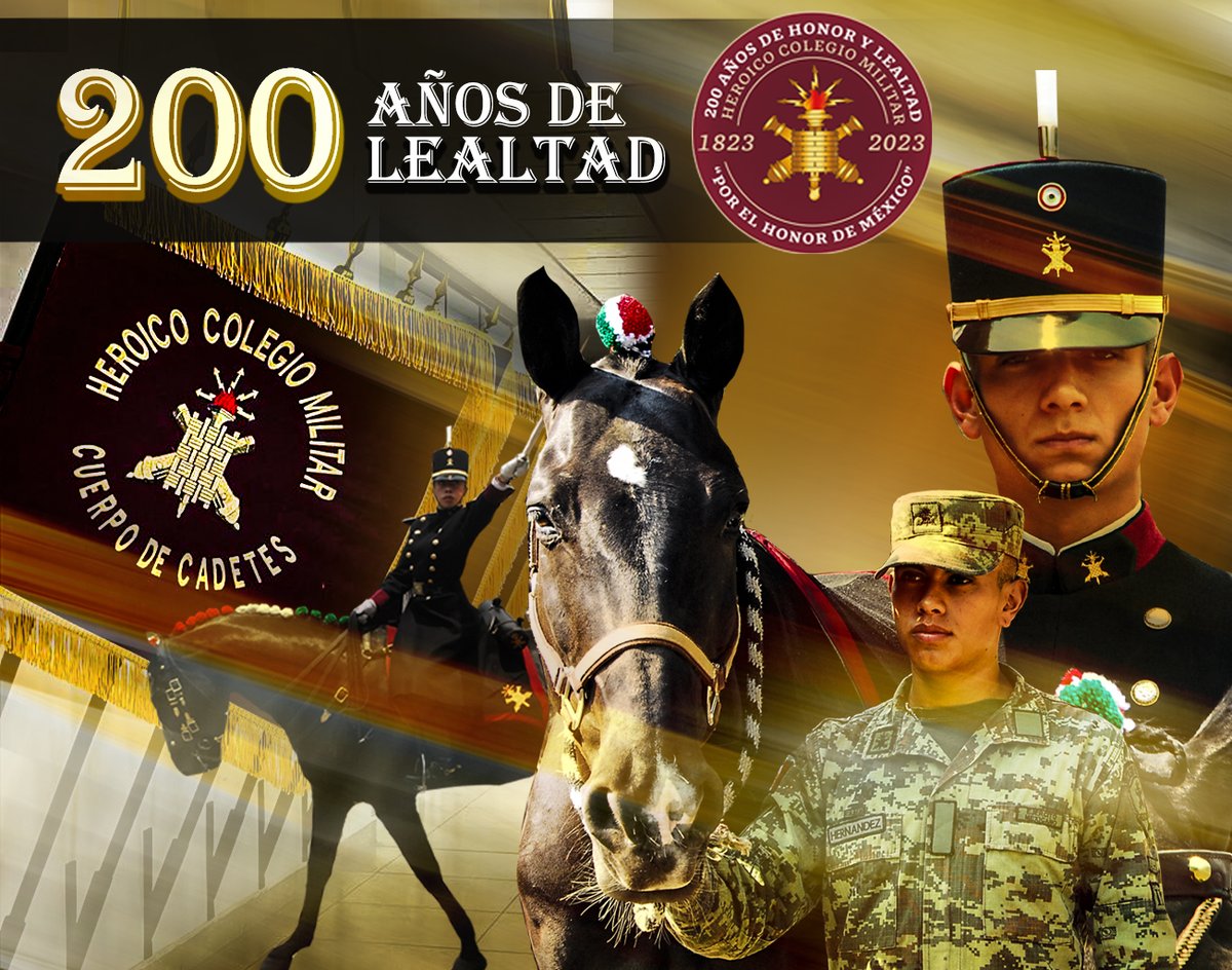 Los integrantes del #EjércitoMexicano celebramos el Bicentenario del Heroico Colegio Militar. 
#EjércitoMexicano.
#HeroicoColegioMilitar
#UnidosSomosLaGranFuerzaDeMéxico.
