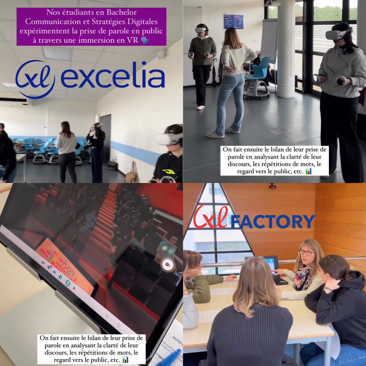 anthonyhie's tweet photo. Nos étudiants en Bachelor Communication & Stratégies Digitales expérimentent une immersion en #VR & avec l’aide de l’Intelligence Artificielle ! #intelligenceartificielle #communication #digital #XLFactory #Excelia ILE©️ Immersive Learning Experience©️#Ecoledufutur #IA #Metavers https://t.co/M5OcFdmc6z