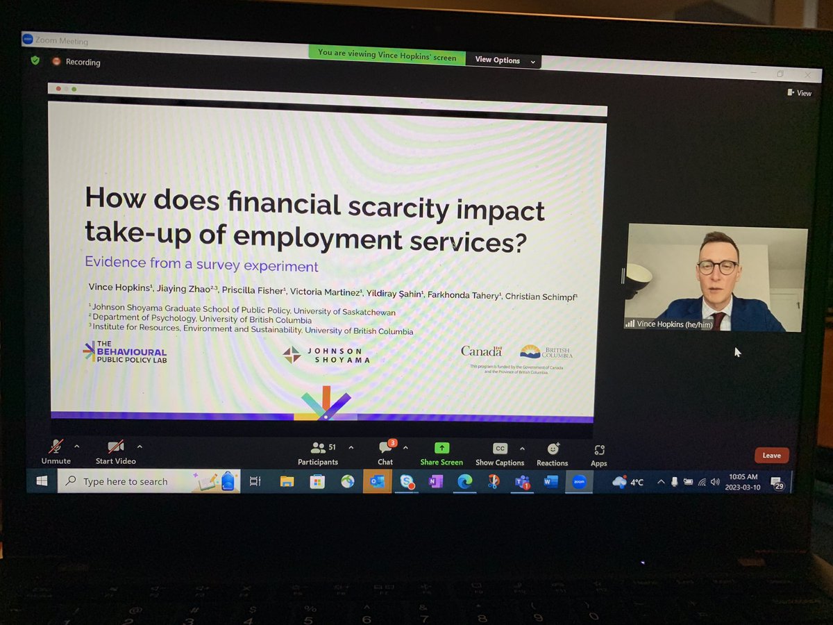 IAmCarlJensen's tweet image. Great session this morning for #UBCDIBS #BehavioralInsights Seminar Series with @VinceInBC of @usask! @UBCSauderSchool