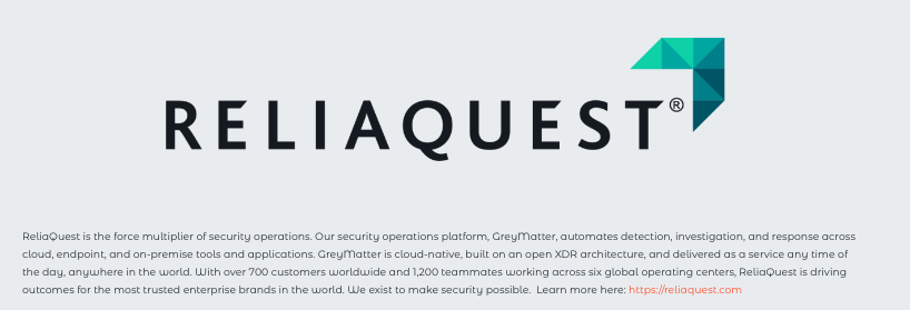 hackmiami's tweet image. Hackmiami X Welcomes .@ReliaQuest as our Gold Sponsor!. Thank you for making this event possible. Join us on May 19-20th. hackmiami.com  #hackmiami %27 #reliaquest