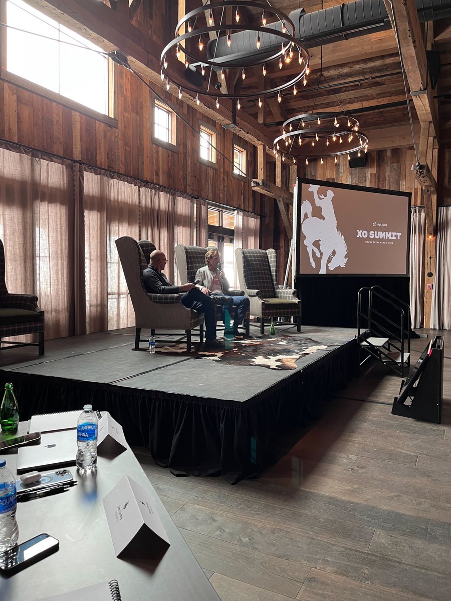 High Alpha (@highalpha) on Twitter photo 2023-03-10 18:58:54 Day two of XO Summit at @BrushCreekRanch is underway! Thank you @godardabel for sharing your experience as a x5 founder. Day two of XO Summit at @BrushCreekRanch is underway! Thank you @godardabel for sharing your experience as a x5 founder.