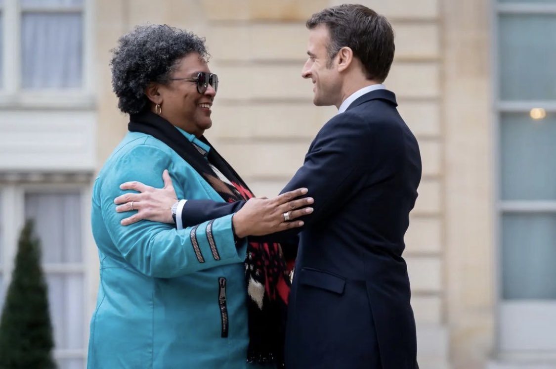 Kevz Politics (@kevzpolitics) on Twitter photo #NEW: Barbados PM @MiaAmorMottley arrives in Paris for talks with French President <a href="/EmmanuelMacron/">Emmanuel Macron</a>
Mottley and Macron are slated to discuss deepening of Bajan-French relations, airlift from France to Barbados, matters relating to the Bridgetown Initiative and debt sustainability #NEW: Barbados PM @MiaAmorMottley arrives in Paris for talks with French President <a href="/EmmanuelMacron/">Emmanuel Macron</a>
Mottley and Macron are slated to discuss deepening of Bajan-French relations, airlift from France to Barbados, matters relating to the Bridgetown Initiative and debt sustainability