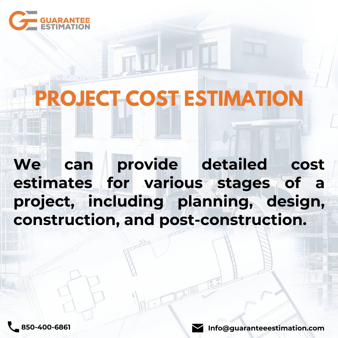 GeEstimation's tweet image. 𝐏𝐫𝐨𝐣𝐞𝐜𝐭 𝐂𝐨𝐬𝐭 𝐄𝐬𝐭𝐢𝐦𝐚𝐭𝐢𝐨𝐧

𝐖𝐞 𝐜𝐚𝐧 𝐩𝐫𝐨𝐯𝐢𝐝𝐞 𝐝𝐞𝐭𝐚𝐢𝐥𝐞𝐝 𝐜𝐨𝐬𝐭 𝐞𝐬𝐭𝐢𝐦𝐚𝐭𝐞𝐬 𝐟𝐨𝐫 𝐯𝐚𝐫𝐢𝐨𝐮𝐬 𝐬𝐭𝐚𝐠𝐞𝐬 𝐨𝐟 𝐚 𝐩𝐫𝐨𝐣𝐞𝐜𝐭, 𝐢𝐧𝐜𝐥𝐮𝐝𝐢𝐧𝐠 𝐩𝐥𝐚𝐧𝐧𝐢𝐧𝐠, 𝐝𝐞𝐬𝐢𝐠𝐧, 𝐜𝐨𝐧𝐬𝐭𝐫𝐮𝐜𝐭𝐢𝐨𝐧.