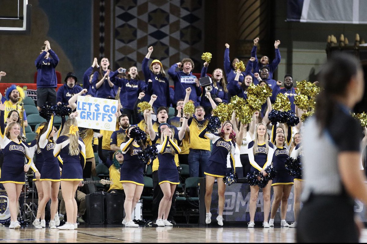 C-Block &amp; Spirit Squads,

Thank you so much for your showing up throughout this entire season. Your presence &amp; support matters more than you even know to us.

Can’t wait until next season,
Sahar &amp; <a href="/GriffsWBB/">Canisius Women’s Basketball</a> 

PS: We will be sure next year’s trip to AC is longer 😉