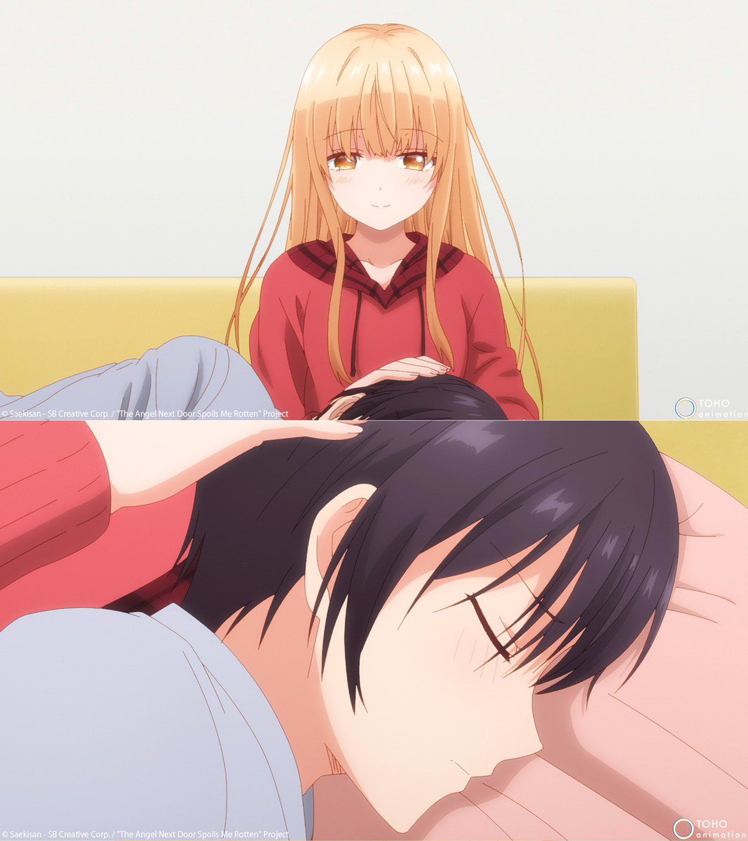 Crunchyroll's tweet photo. I had that dream again... (via The Angel Next Door Spoils Me Rotten) https://t.co/utdWYxRhrm