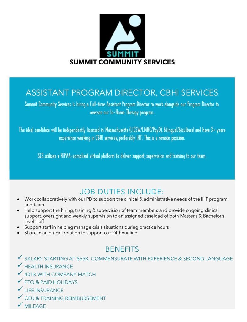 Summit Community Services (@yoursummitma) on Twitter photo 