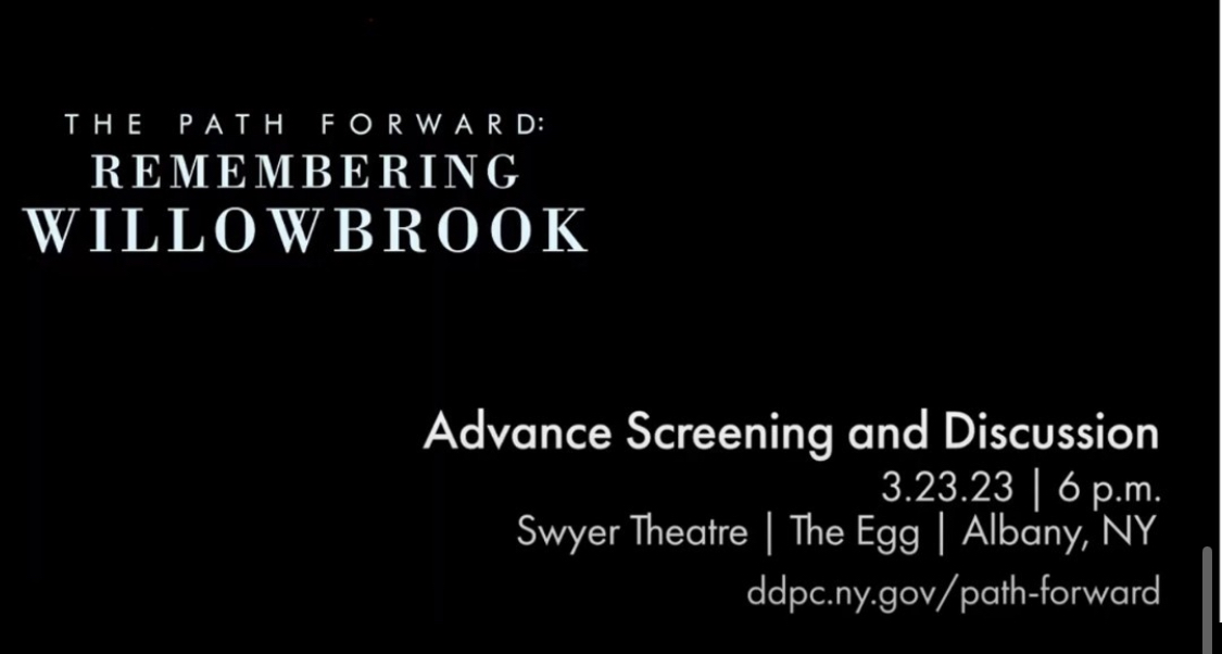 NYSCDD's tweet image. Join a special Albany screening and discussion of the DDPC’s new documentary, The Path Forward: Remembering Willowbrook highlighting lessons learned and celebrating inclusion.

A special thanks to @NYSIDSpeaks for sponsoring!

ow.ly/mlgU50NaaTk 30

#DDAwareness2023