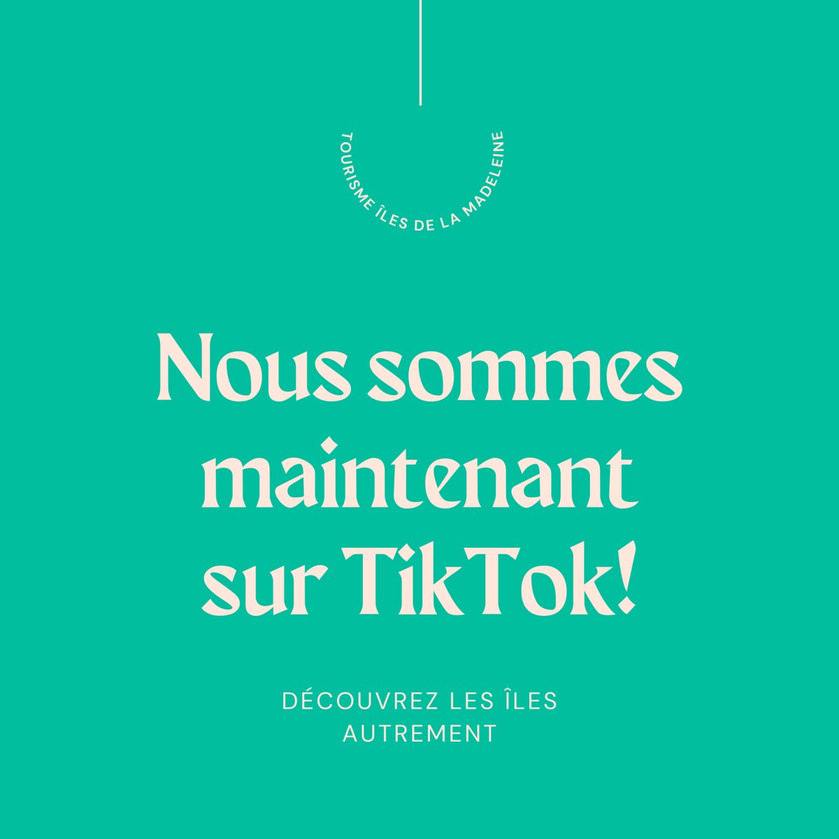 📣ALERTE À LA BONNE NOUVELLE DU VENDREDI📣
Tourisme Îles de la Madeleine débarque enfin sur TikTok! Pour découvrir (ou redécouvrir) les Îles autrement, c’est par ici 👉 tiktok.com/@lesilesdelama…