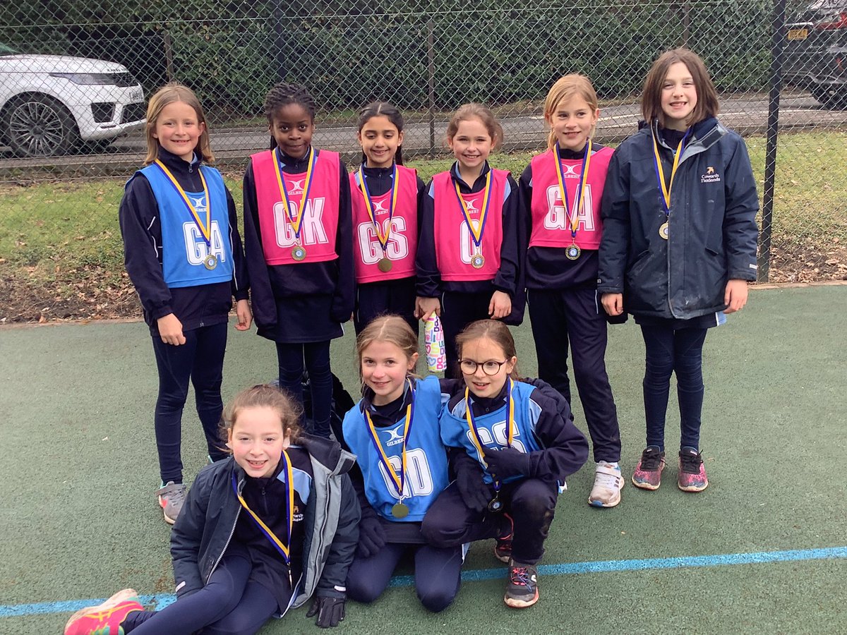 CFS_Sport's tweet photo. Our Year 4 teams had a great time at the The Marist #netball tournament this afternoon,  they were beaming with their gold medals! 🥇 Another huge thank you to @Marist_Sport for providing our pupils with opportunities to compete against lots  of different schools #inspiringminds https://t.co/zTOub0WANT
