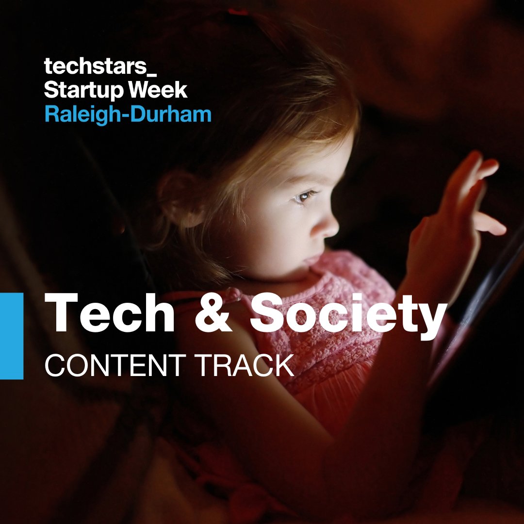 Introducing the Technology &amp; Society Track! 

Get ready to explore how #technology is impacting our community! From healthcare to national security, we’ll hear from business leaders across Raleigh-Durham and NC. #RDUtech #techandsociety #RDSW