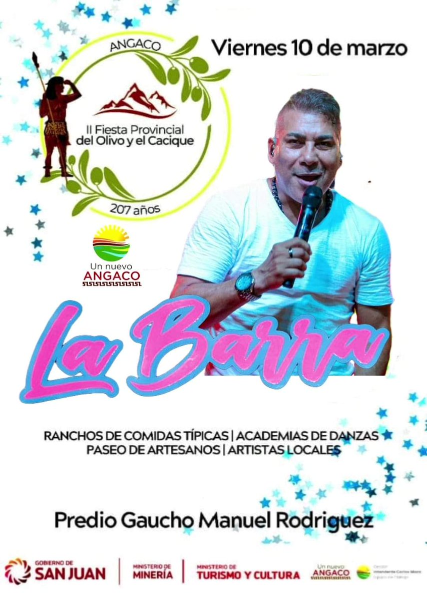 nacholv92CAT's tweet image. Hoy @labarraoficial en la Fiesta Provincial del Olivo y el Cacique #Angaco #SanJuan