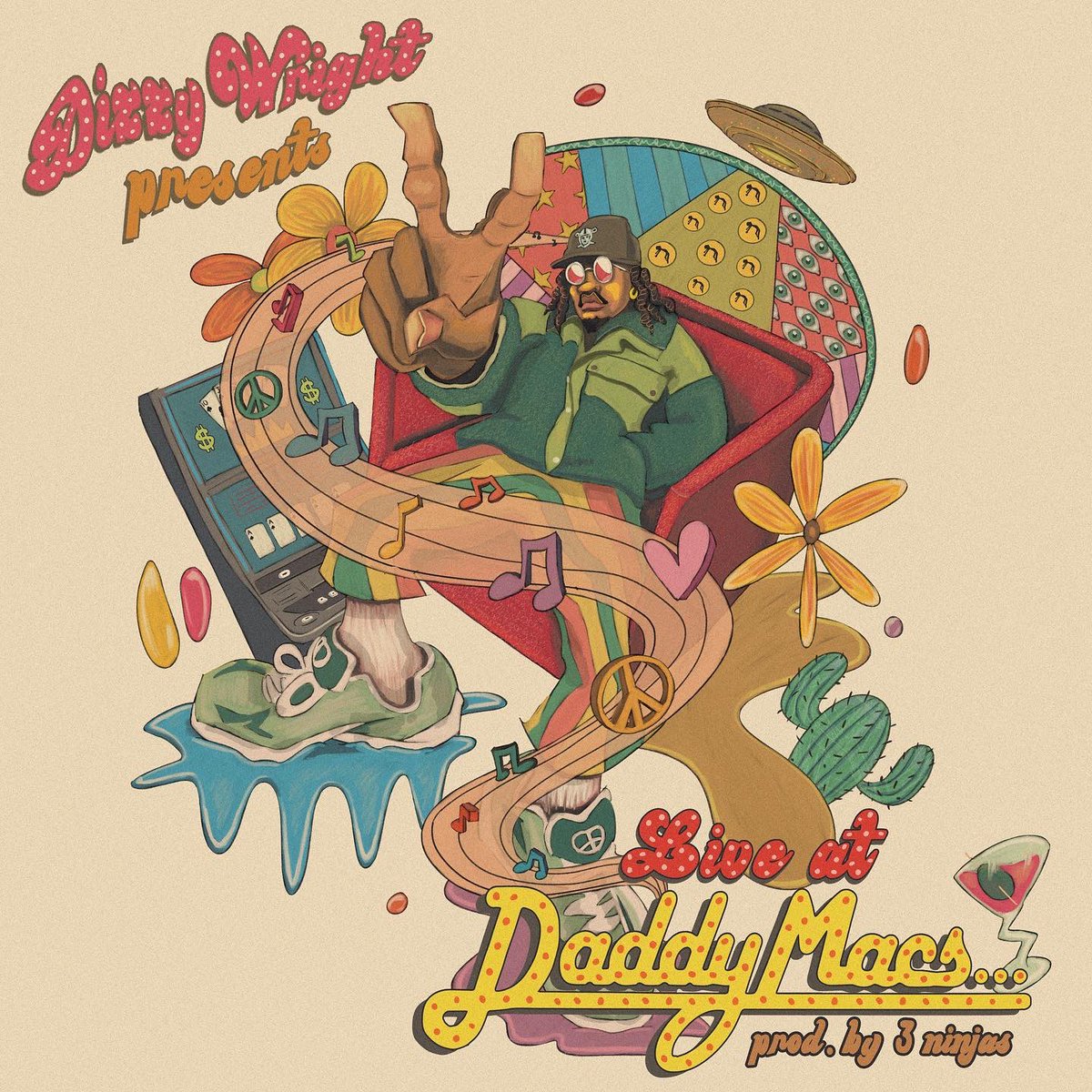 DizzyWright's tweet image. “Live At Daddy Macs” Album Cover &amp;amp; Tracklist + Merch Bundle 

Whole project produced by: @mike_n_keysstan &amp;amp; @MYGUYMARS formally known as the “3 ninjas”  🥷🥷🥷 

ALBUM DROPS MARCH 31ST

PRESAVE - dizzywright.ffm.to/liveatdaddymacs