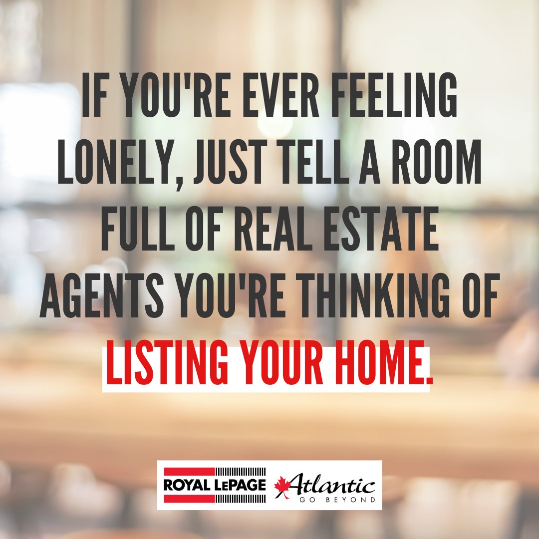 Just a little #RealEstateHumour to close out the week! 😅
.
.
.
#TGIF #FriYay #ListWithMe #FridayFunny #LetsChat #RealtorLife #NSRealEstate #HalifaxListings #HalifaxRealtor #RealEstateJoke #ListingAgent #RoyalLePageAtlantic #GoBeyond