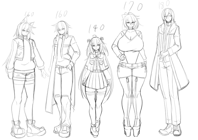 ほぼ描かない枠の黒鷹さん追加 もうちょいコート長くてもいいか 