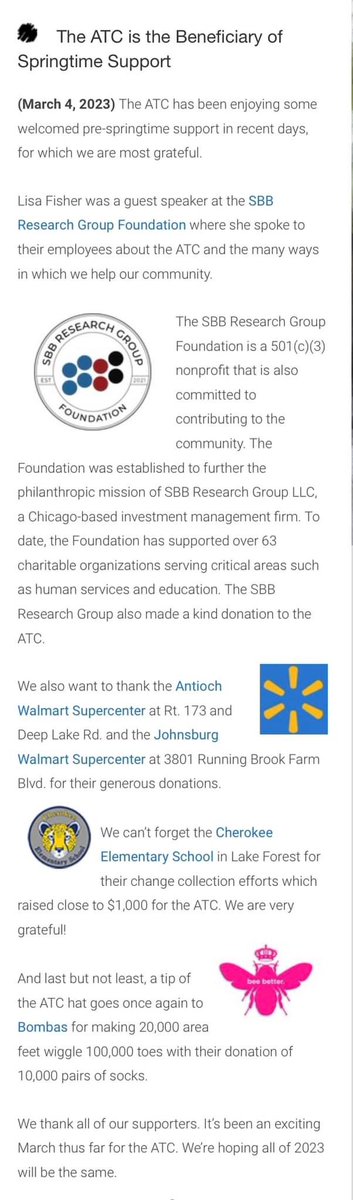 Antioch Traveling Closet (@atwitc) on Twitter photo We’ve got a LOT of people to thank lately, for being amazing supporters!! We can’t do what we do, without you!!! Thank you for helping us help our community! <a href="/BOMBAS/">Bombas</a> <a href="/LakeForestSD67/">Lake Forest School District 67</a> <a href="/Walmart/">Walmart</a> <a href="/sbbrg/">The SBB Research Group Foundation</a> We’ve got a LOT of people to thank lately, for being amazing supporters!! We can’t do what we do, without you!!! Thank you for helping us help our community! <a href="/BOMBAS/">Bombas</a> <a href="/LakeForestSD67/">Lake Forest School District 67</a> <a href="/Walmart/">Walmart</a> <a href="/sbbrg/">The SBB Research Group Foundation</a>