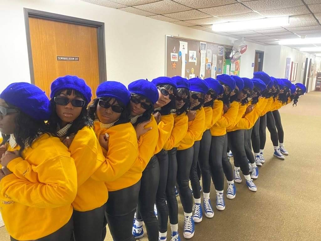 EOS_SGRho's tweet photo. IntRHOducing, Irresistible Rhosilience, Spring 2023 Class at Langston University the Illustrious Iota Chapter!πππ©ππ
Congratulations Sorors and Welcome to the GREATEST Sisterhood.
#SigmaGammaRho #SGRho #SGRho1922 #SigmaSWR #SWRUndergrads #SGRHO100 #LeadingwithLove #Greater https://t.co/8r6VyJ8CuL