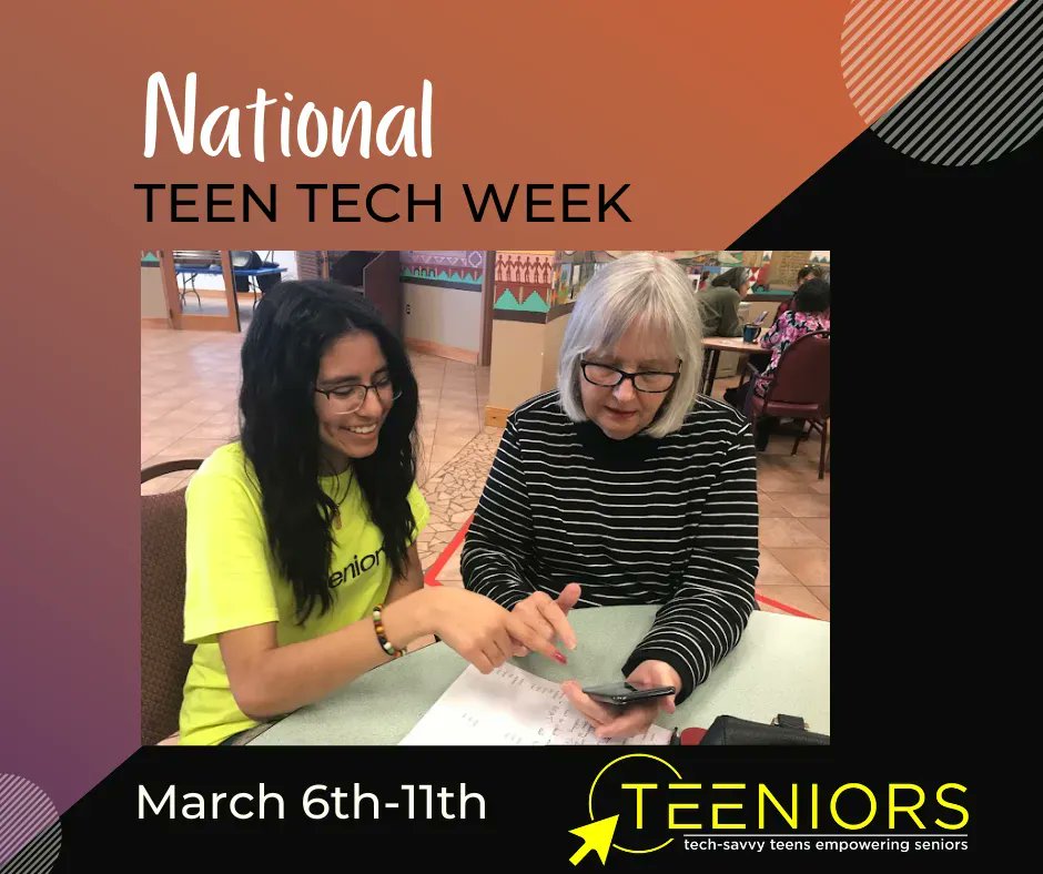 FatPipeNM's tweet photo. It's #TeenTechWeek and we want to highlight the amazing teens who are a part of #Teeniors - an organization that pairs Tech-savy Teens with Seniors interested in learning how to naviage today's technology. We're so glad to have Teeniors as one of our #FatPipe residents. https://t.co/F2i63cYa9c