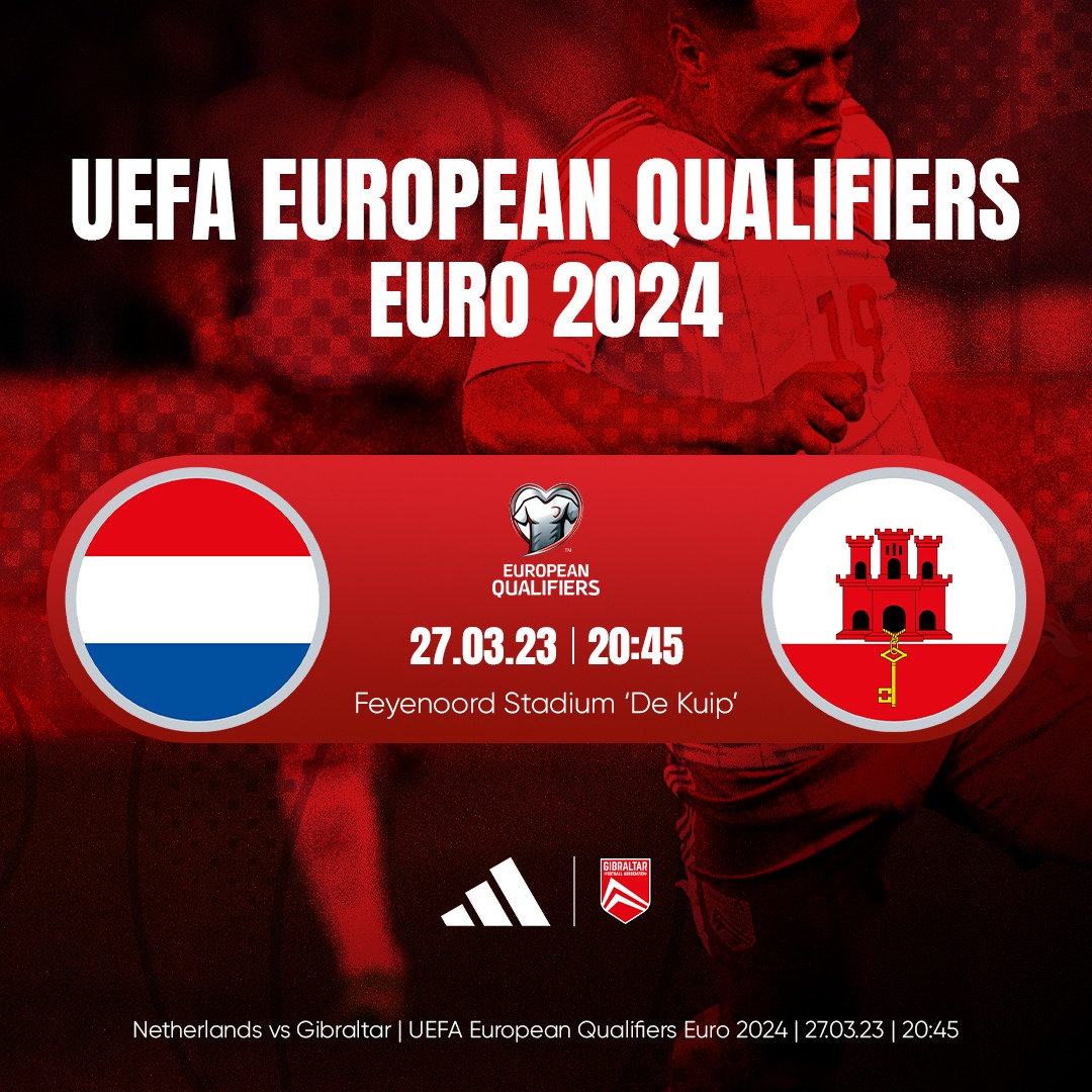 Gibraltar FA (@GibraltarFA) on Twitter photo 2023-03-10 19:24:53 🎟️Ticketing info for Gibraltar fans ⚽️Netherlands 🇳🇱 v 🇬🇮 Gibraltar 📆 27.03.2023 Any 🇬🇮 supporters who need information on ticketing for Gibraltar's first away @EURO2024 qualifier, 🆚🇳🇱 in Rotterdam, can contact us directly by email📧: info@gibraltarfa.com. 🎟️Ticketing info for Gibraltar fans ⚽️Netherlands 🇳🇱 v 🇬🇮 Gibraltar 📆 27.03.2023 Any 🇬🇮 supporters who need information on ticketing for Gibraltar's first away @EURO2024 qualifier, 🆚🇳🇱 in Rotterdam, can contact us directly by email📧: info@gibraltarfa.com.