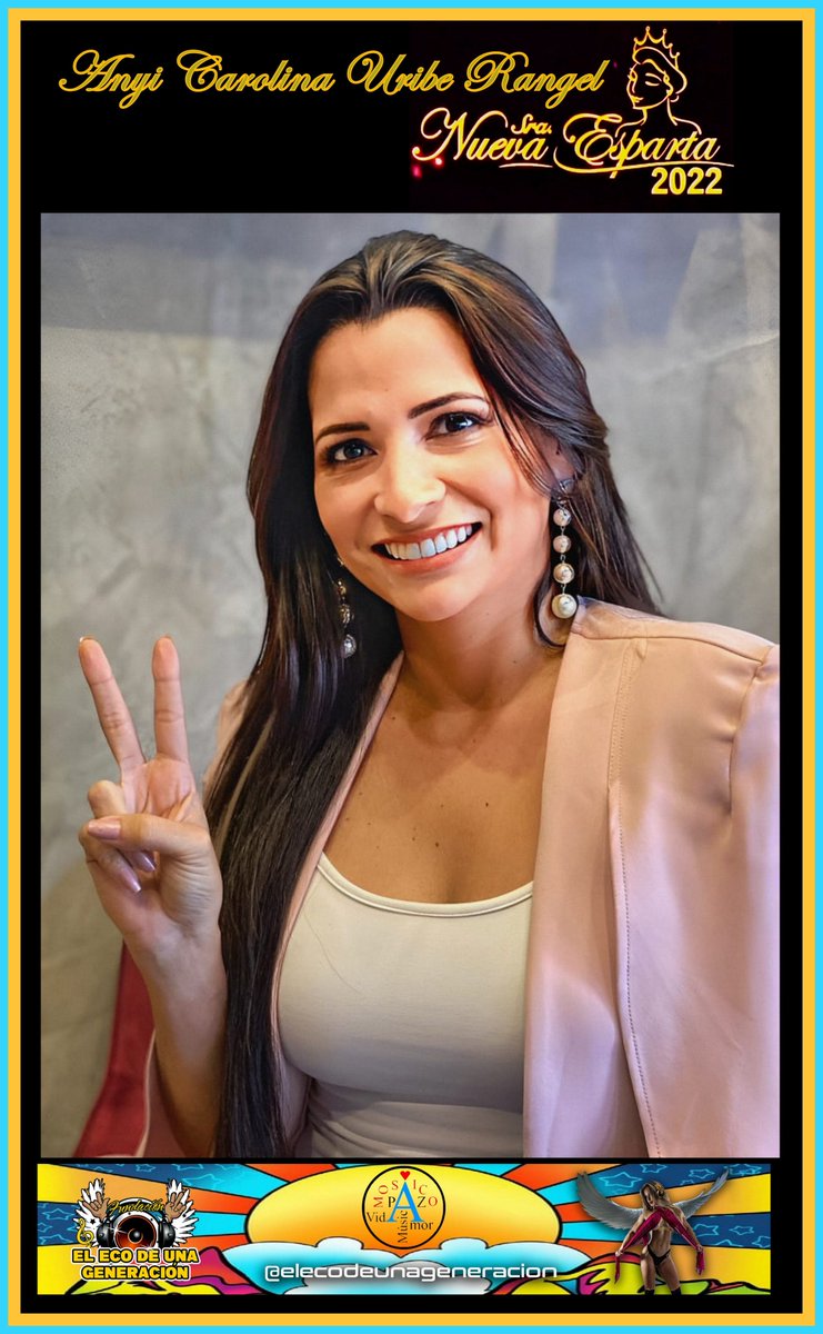 ELECODEUNAGENER's tweet photo. Anyi Uribe Modelo, animadora,asesora de seguros internacional,estudiante de comunicación social, Reina de belleza
Nació el 07/09/1990 en Mérida, reside en la isla de Margarita desde hace 12 años actualmente es la Señora Nueva Esparta 2022 rumbo al Señora Universo Venezuela 2023 https://t.co/ajfDT2kAvf