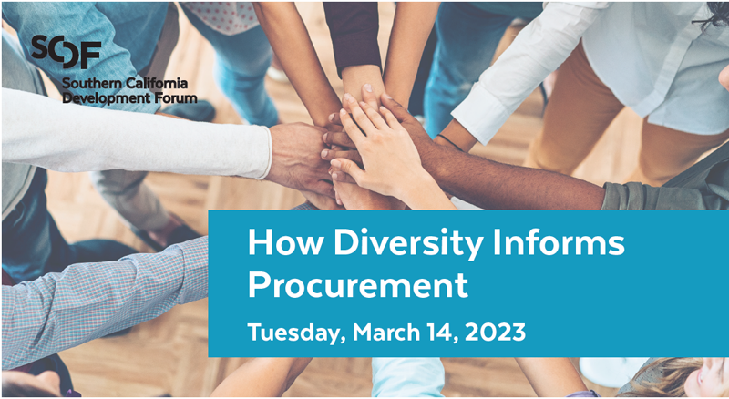 SoCalDevForum's tweet image. Final Chance to Pre-Reg: How Diversity Informs Procurement - Tuesday, March 14, 2023
conta.cc/3JxBIdy