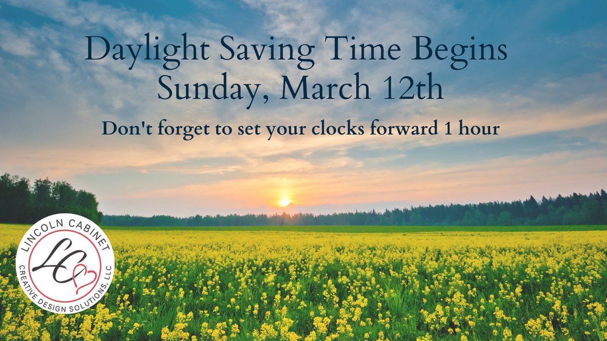 Sadly, I am here to inform you, that it is that time of year again.

#LincolnCabinet #DaylightSaving #LeapForward