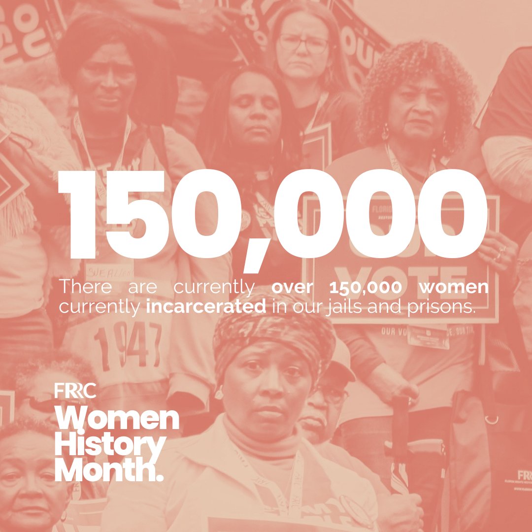 This #WomensHistoryMonth FRRC is proud to recognize the women making a difference in the #CJReform community. 

Women’s incarceration rates have grown dramatically, particularly damaging families and communities.  Stay connected with us throughout the month!