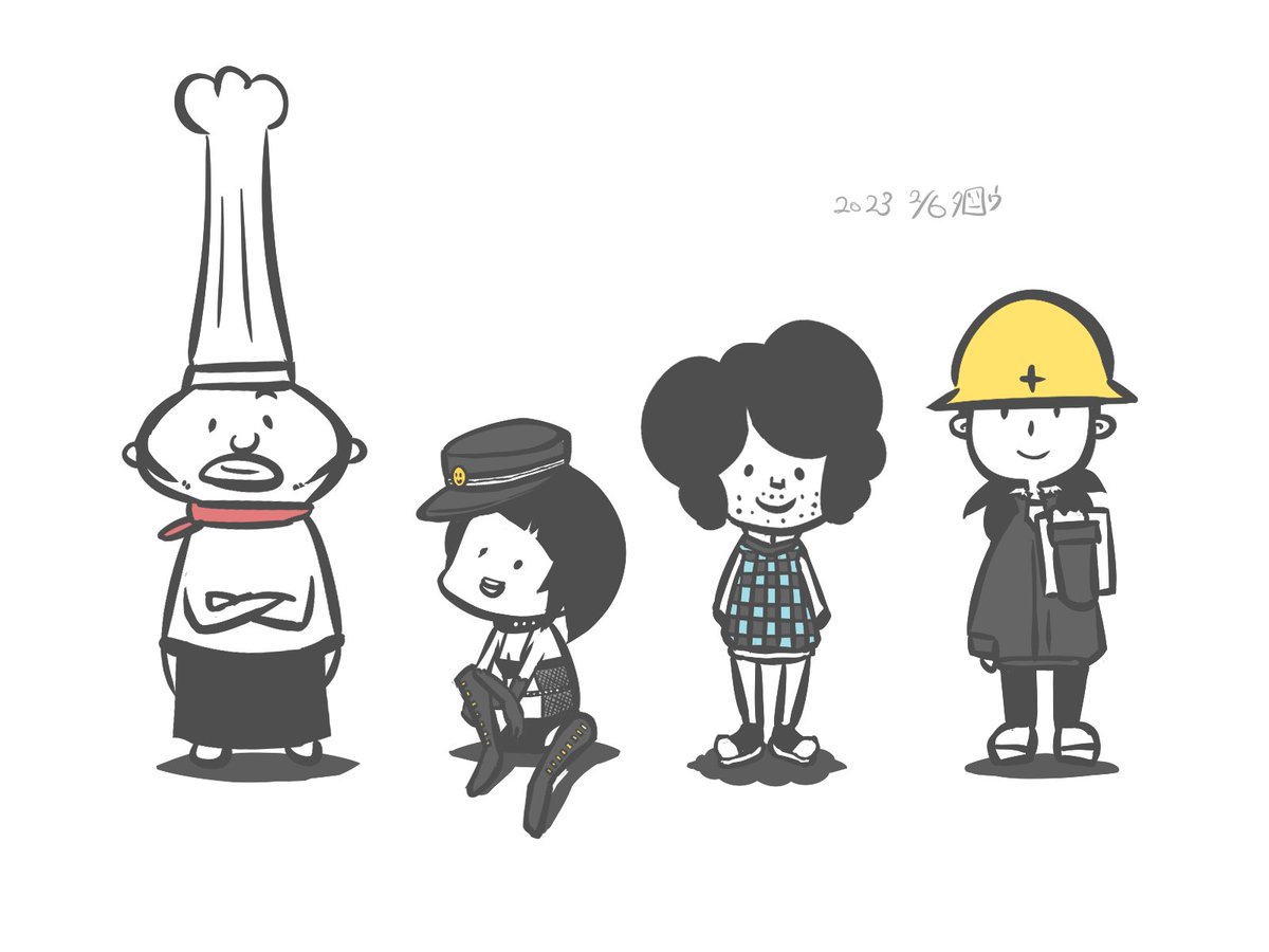 「2月② 2/4〜6 #先月描いた絵を晒そう #illustration #絵柄が」|タロウ@一日一絵のイラスト