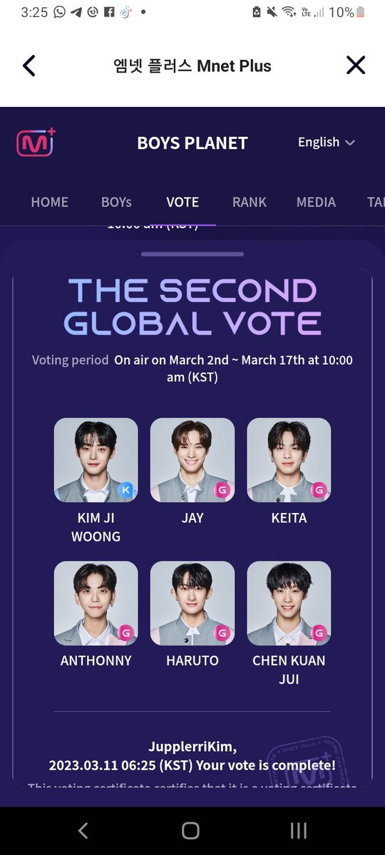 Erika_N_C's tweet photo. APOYEN A KIM JIWOONG #DEBUT #STARCREATOR #BOYSPLANET #OURSTARJIWOONG #boysplanetsupport #MnetPlus
@mnetplus PRESENTACIONES TREMENDAS!!!
#STARPOINTS https://t.co/sh3gt8G504 #vote #Jiwoong #Jay #Keita #Haruto #Anthonny #Jongwoo #Doha #Kamden #Jungmin #Yujin #Kuanjui #Matthew https://t.co/7LLoVBmZeG