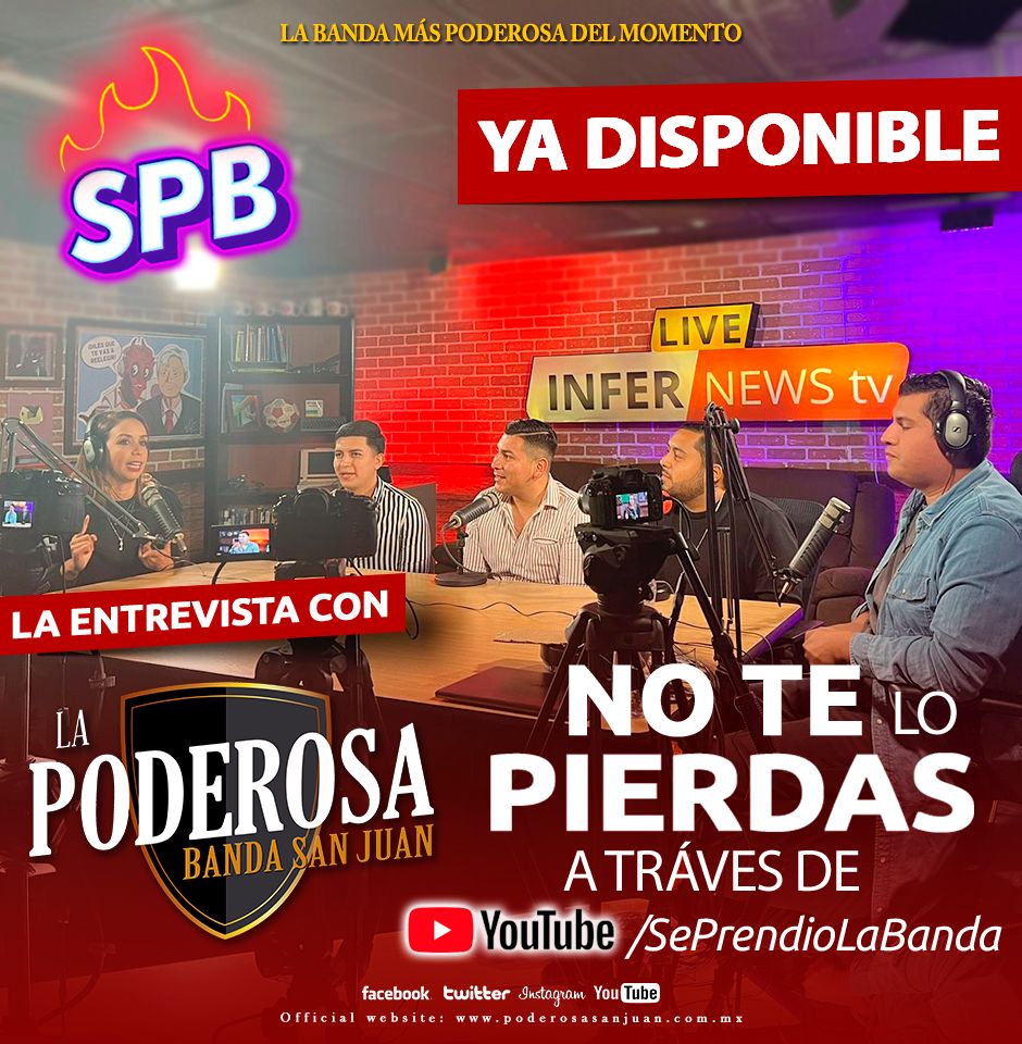 RapiditasBSJ's tweet photo. 🔥Ya está Disponible nuestra entrevista en Se Prendió la Banda, no te lo pierdas esta que arde 🔥 ya lo puedes ver a través de YouTube ▶️ https://t.co/yLYSxm9FyL
#LaBandaMásPoderosa
@poderosasanjuan 
@FansBandaSnJuan 
@Podero_Fans https://t.co/kC4thYytKa