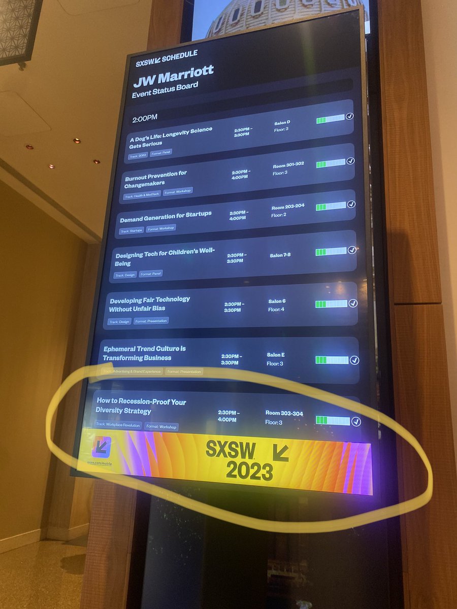 It’s my session <a href="/sxsw/">SXSW</a> 🎉 only an hour to go! 
<a href="/WORK180_/">WORK180</a>