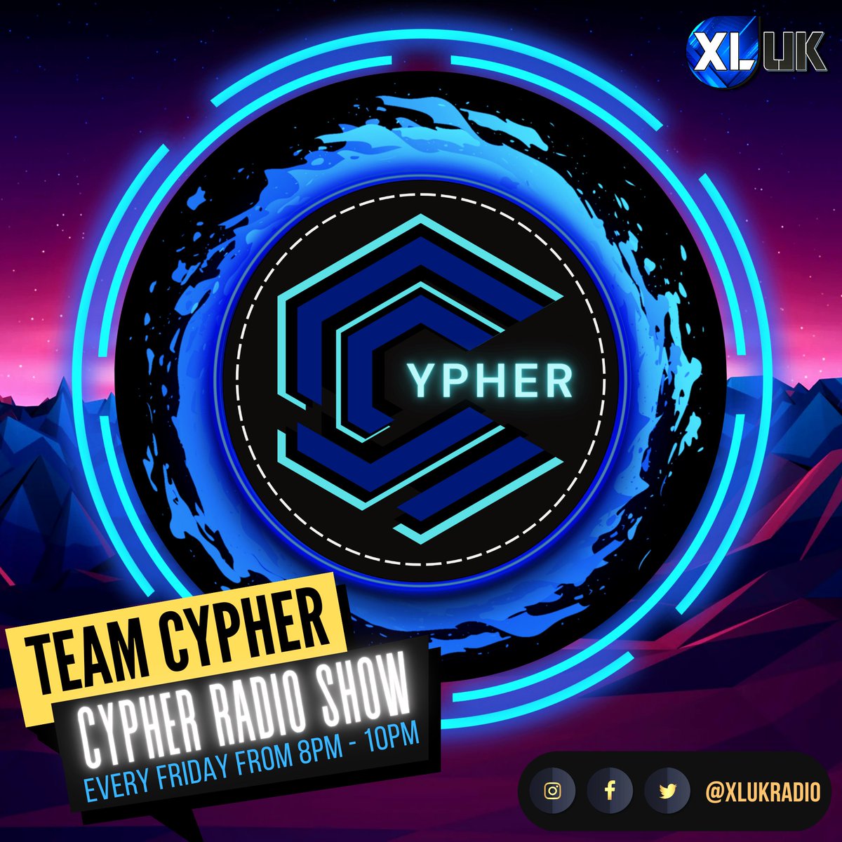 xlukradio's tweet photo. Come on down if you want to get some! Especially with the best &amp; the hottest tracks featuring tonight on the award-winning Cypher Radio Show. Join Team Cypher for the good Friday vibes on the path to your weekend ahead! 💯🎶

https://t.co/LSuD0uE7zo | App | DAB | Steaming 🔊 https://t.co/TIT2WBy9K6