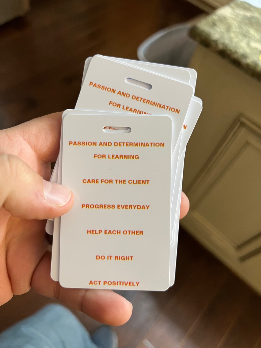 RCSProServices's tweet image. 👀 Check out these cool badges! Tim, our Director Of Technical Operations, made these for everyone in Atlanta to use as access passes to the building. But there&apos;s more to them than just being practical. Each badge has our culture and values on the back. 

#rcspro  #BadgeOfHonor