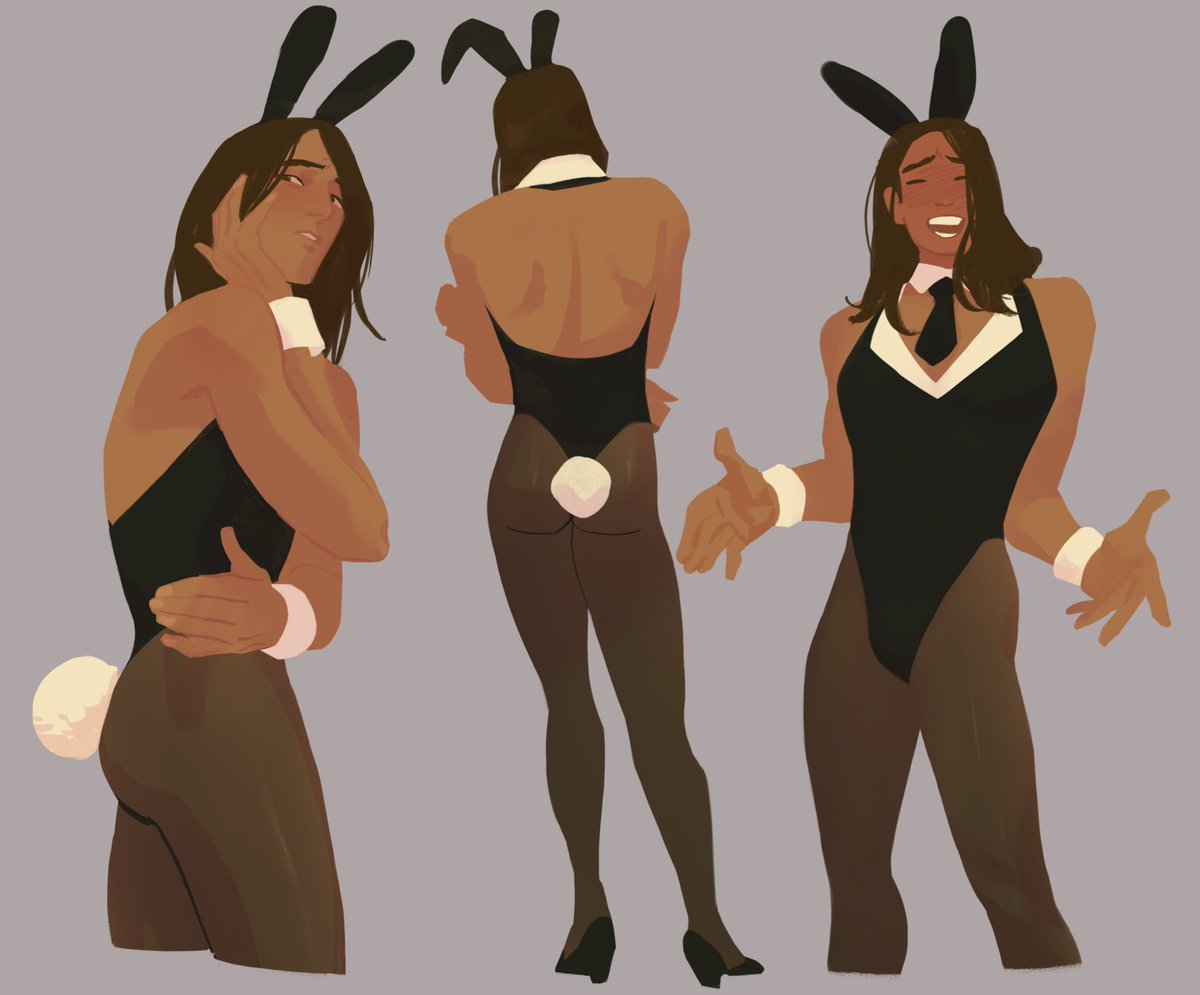 Bring back my babygirl Oc in bunny suit
Finally finished this sketch to warm up my horny muscles