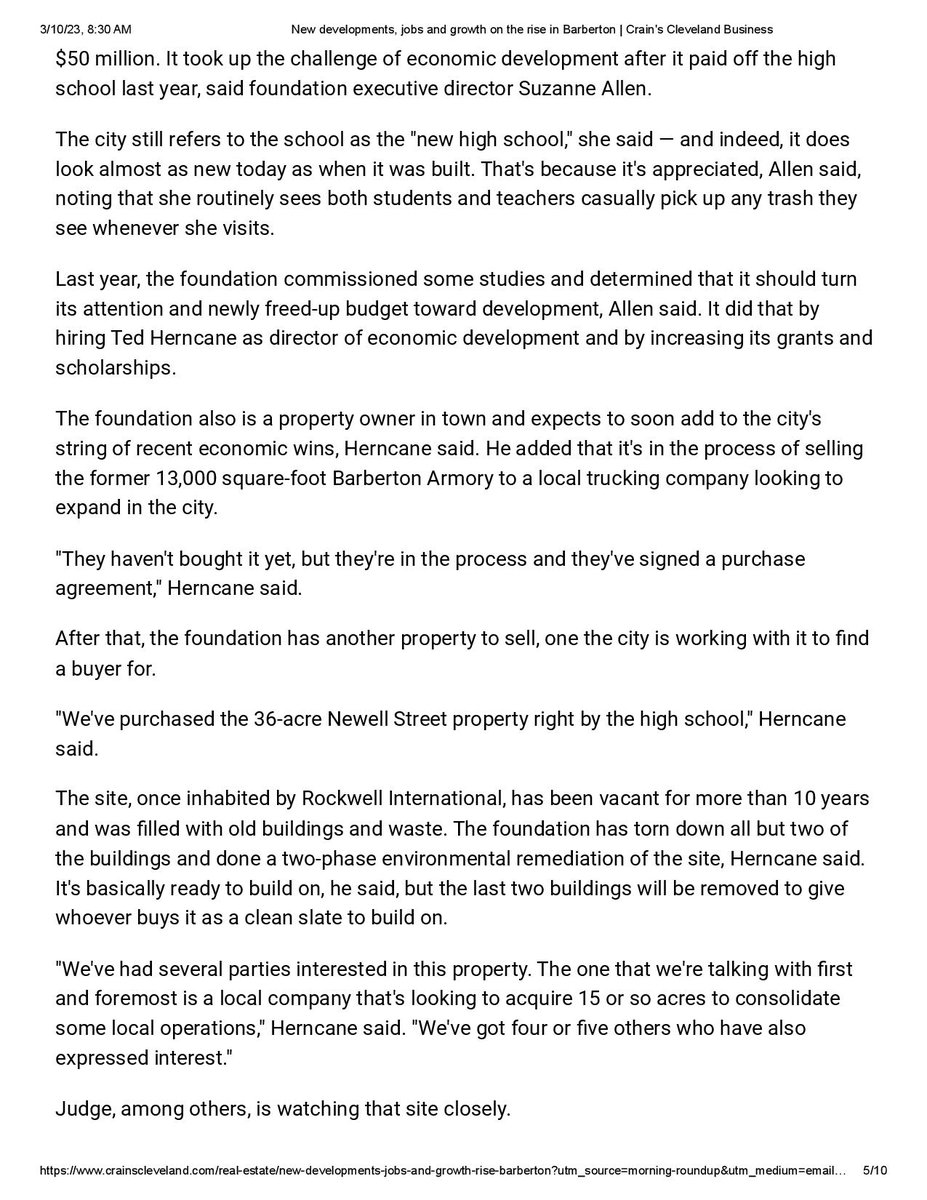 City of Barberton on Twitter ""Barberton's economic development is the