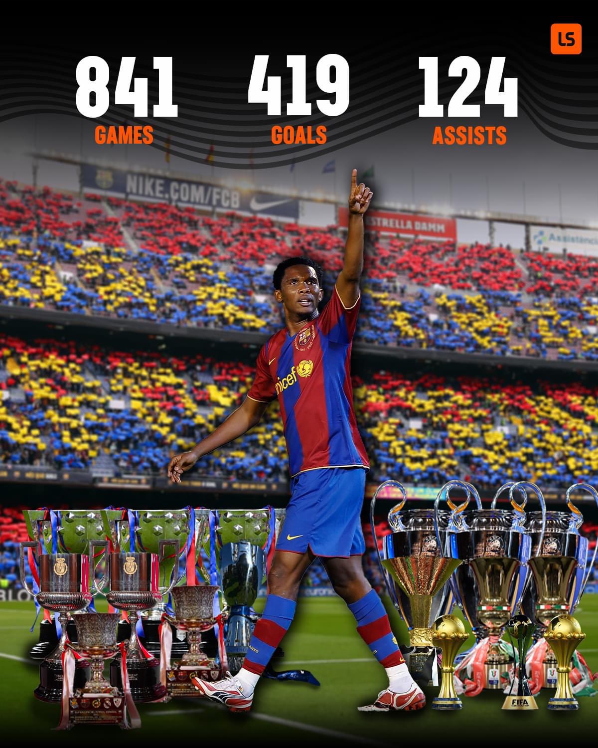 Happy Birthday to Samuel Eto\o 
What a prolific striker n a goal poacher 