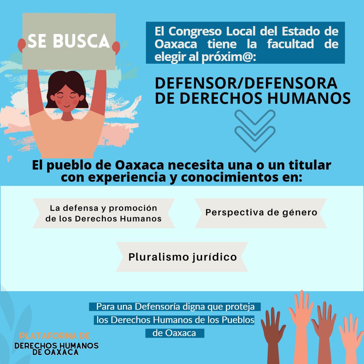 CodigoDH's tweet photo. Todas, todos, todes por un proceso de elección transparente de la Defensoría de Derechos Humanos del Pueblo de #Oaxaca

#porunaDDHPOqueprotejaDDHH
#DefendamoslosDDHH.#DDHHOaxaca

@CongresoOaxaca_ 
@salomonj 
@LUISALFONSOSR 
@miriamvr7 
@Nancy_Benitez_ @RedTDT https://t.co/pNIy3sHZDm