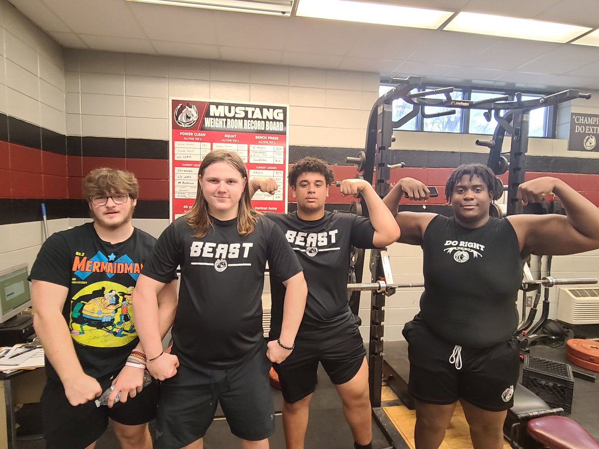 SouthEffingham1's tweet image. Lots of movement today on the #SouthStrong Record Board with Bench Maxes taking place! All these @SEHS_Athletics student-athletes recorded new PRs between 295lbs-335lbs on the Bench Press! #SouthStrong
@tavion_jah @WilliamXmas16 @kadinward15