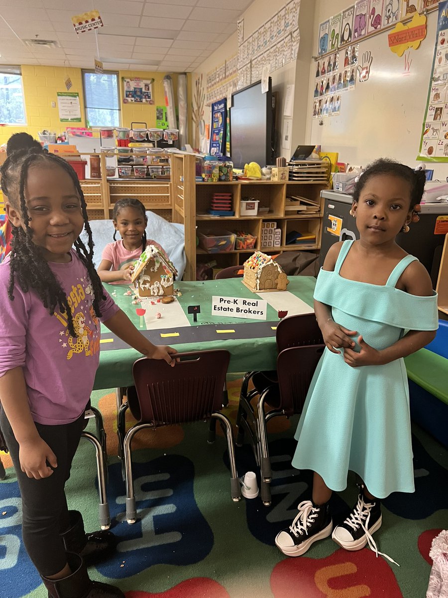 Today in pre-K our real estate agents enjoyed a tasty treat at the yogurt bar for career day
